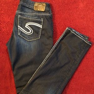 Men’s Silver skinny jeans